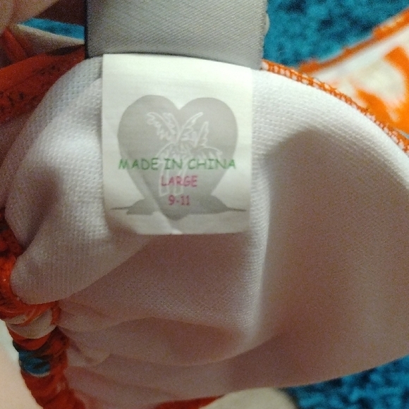 Orange and Blue Bikini Set - Picture 5 of 11